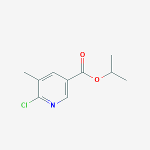 molecular formula C10H12ClNO2 B3345913 6-Chloro-5-methylnicotinic acid isopropyl ester CAS No. 1122090-09-8