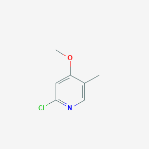 molecular formula C7H8ClNO B3345918 2-Chloro-4-methoxy-5-methylpyridine CAS No. 1122090-84-9