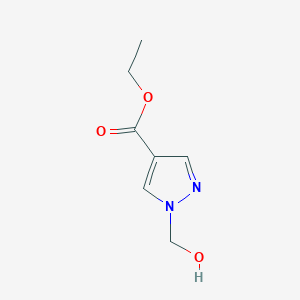 molecular formula C7H10N2O3 B3345927 Ethyl 1-(hydroxymethyl)-1H-pyrazole-4-carboxylate CAS No. 112393-66-5