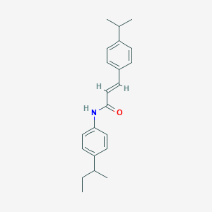 molecular formula C22H27NO B334593 N-(4-sec-butylphenyl)-3-(4-isopropylphenyl)acrylamide 