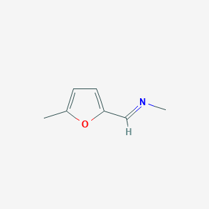 molecular formula C7H9NO B3345968 Methanamine, N-[(5-methyl-2-furanyl)methylene]- CAS No. 112668-53-8