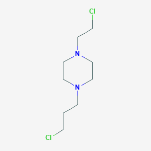 molecular formula C9H18Cl2N2 B3345971 1-(2-Chloroethyl)-4-(3-chloropropyl)piperazine CAS No. 112747-94-1