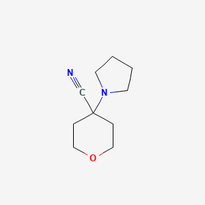 4-(Pyrrolidin-1-yl)oxane-4-carbonitrile