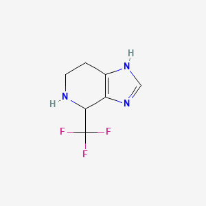 molecular formula C7H8F3N3 B3345999 4-(Trifluoromethyl)-4,5,6,7-tetrahydro-1H-imidazo[4,5-c]pyridine CAS No. 113306-69-7