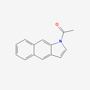 molecular formula C14H11NO B3346007 1H-Benz[f]indole, 1-acetyl- CAS No. 113311-40-3