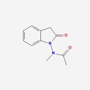 molecular formula C11H12N2O2 B3346013 N-Methyl-N-(2-oxo-2,3-dihydro-1H-indol-1-yl)acetamide CAS No. 113411-57-7