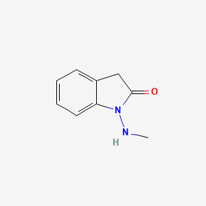 molecular formula C9H10N2O B3346019 2H-Indol-2-one, 1,3-dihydro-1-(methylamino)- CAS No. 113447-02-2