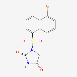 2,4-Imidazolidinedione, 1-[(5-bromo-1-naphthalenyl)sulfonyl]-