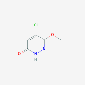 molecular formula C5H5ClN2O2 B3346032 5-Chloro-6-methoxypyridazin-3(2H)-one CAS No. 113707-83-8
