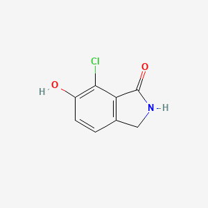 molecular formula C8H6ClNO2 B3346063 6-Hydroxy-7-chloroisoindoline-1-one CAS No. 1138220-71-9