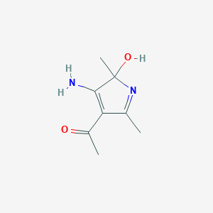 Ethanone, 1-(3-amino-2-hydroxy-2,5-dimethyl-2H-pyrrol-4-yl)-