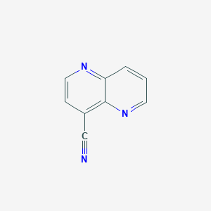 molecular formula C9H5N3 B3346104 1,5-Naphthyridine-4-carbonitrile CAS No. 1142927-38-5