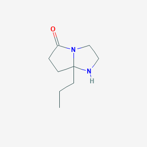 molecular formula C9H16N2O B3346126 7a-Propylhexahydro-5H-pyrrolo[1,2-a]imidazol-5-one CAS No. 114543-38-3