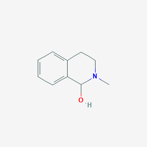 molecular formula C10H13NO B3346127 1-Isoquinolinol, 1,2,3,4-tetrahydro-2-methyl- CAS No. 114640-73-2