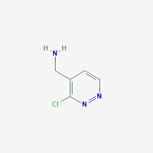 molecular formula C5H6ClN3 B3346159 (3-Chloropyridazin-4-yl)methanamine CAS No. 1149586-60-6