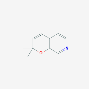 molecular formula C10H11NO B3346173 2,2-Dimethyl-2H-pyrano[2,3-c]pyridine CAS No. 115344-55-3