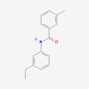 molecular formula C16H17NO B334618 N-(3-ethylphenyl)-3-methylbenzamide 