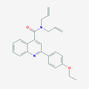 molecular formula C24H24N2O2 B334619 N,N-diallyl-2-(4-ethoxyphenyl)-4-quinolinecarboxamide 