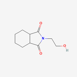 molecular formula C10H15NO3 B3346193 1H-Isoindole-1,3(2H)-dione, hexahydro-2-(2-hydroxyethyl)- CAS No. 115610-20-3