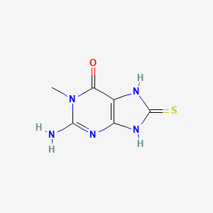 2-Amino-1-methyl-8-sulfanylidene-1,7,8,9-tetrahydro-6H-purin-6-one