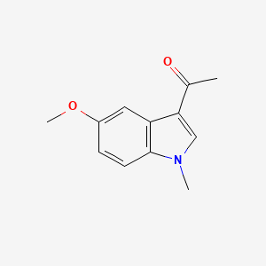 molecular formula C12H13NO2 B3346235 Ethanone, 1-(5-methoxy-1-methyl-1H-indol-3-yl)- CAS No. 116176-87-5