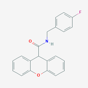 molecular formula C21H16FNO2 B334624 N-(4-fluorobenzyl)-9H-xanthene-9-carboxamide 