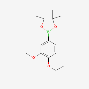 molecular formula C16H25BO4 B3346255 4-Isopropoxy-3-methoxyphenylboronic acid, pinacol ester CAS No. 1163700-41-1