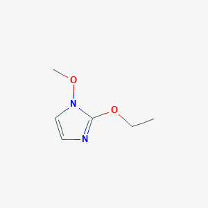 molecular formula C6H10N2O2 B3346259 2-ethoxy-1-methoxy-1H-imidazole CAS No. 116451-48-0