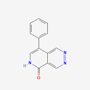molecular formula C13H9N3O B3346268 8-phenylpyrido[3,4-d]pyridazin-5(6H)-one CAS No. 116776-21-7