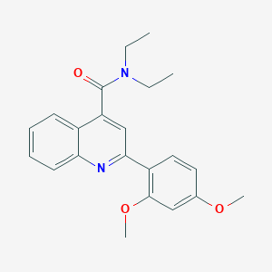 molecular formula C22H24N2O3 B334627 2-(2,4-dimethoxyphenyl)-N,N-diethylquinoline-4-carboxamide 