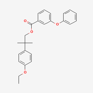 molecular formula C25H26O4 B3346303 2-(4-Ethoxyphenyl)-2-methylpropyl 3-phenoxybenzoate CAS No. 117252-00-3