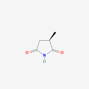 molecular formula C5H7NO2 B3346306 2,5-Pyrrolidinedione, 3-methyl-, (R)- CAS No. 117307-07-0