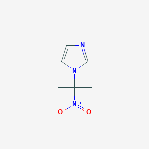 molecular formula C6H9N3O2 B3346308 1H-Imidazole, 1-(1-methyl-1-nitroethyl)- CAS No. 117376-97-3