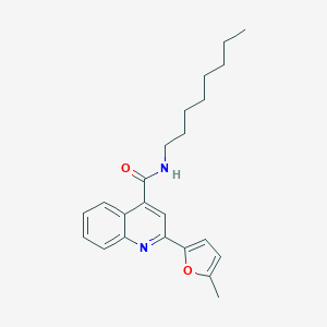 molecular formula C23H28N2O2 B334632 2-(5-methylfuran-2-yl)-N-octylquinoline-4-carboxamide 