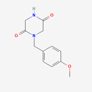 molecular formula C12H14N2O3 B3346334 1-(4-Methoxybenzyl)-2,5-piperazinedione CAS No. 117872-49-8