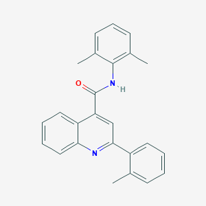 molecular formula C25H22N2O B334634 N-(2,6-dimethylphenyl)-2-(2-methylphenyl)quinoline-4-carboxamide 