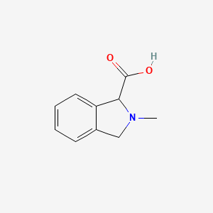 molecular formula C10H11NO2 B3346346 2-Methyl-1,3-dihydroisoindole-1-carboxylic acid CAS No. 1179149-61-1