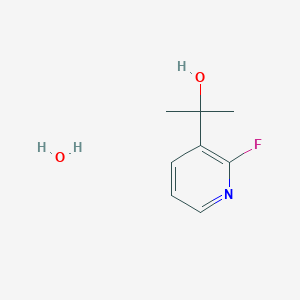 molecular formula C8H12FNO2 B3346402 2-(2-Fluoropyridin-3-YL)propan-2-OL hydrate CAS No. 1186293-50-4