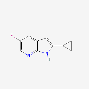 1H-Pyrrolo[2,3-b]pyridine, 2-cyclopropyl-5-fluoro-