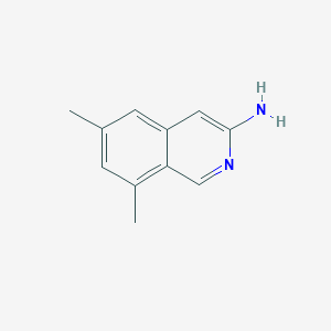 molecular formula C11H12N2 B3346433 6,8-Dimethylisoquinolin-3-amine CAS No. 1192815-04-5
