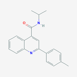 molecular formula C20H20N2O B334644 N-isopropyl-2-(4-methylphenyl)-4-quinolinecarboxamide 