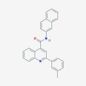 molecular formula C27H20N2O B334645 2-(3-methylphenyl)-N-(2-naphthyl)-4-quinolinecarboxamide 
