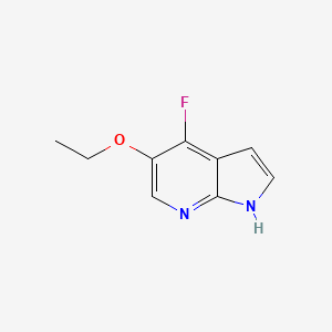 molecular formula C9H9FN2O B3346483 1H-Pyrrolo[2,3-b]pyridine, 5-ethoxy-4-fluoro- CAS No. 1196510-42-5