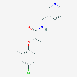molecular formula C16H17ClN2O2 B334652 2-(4-chloro-2-methylphenoxy)-N-(3-pyridinylmethyl)propanamide 