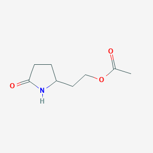 2-(5-Oxopyrrolidin-2-yl)ethyl acetate