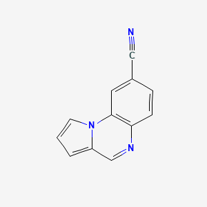 molecular formula C12H7N3 B3346568 Pyrrolo[1,2-a]quinoxaline-8-carbonitrile CAS No. 1206200-21-6