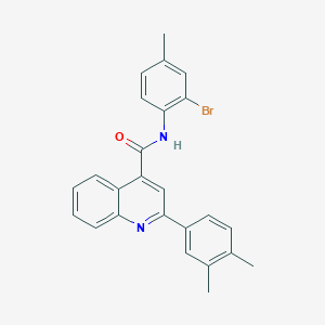 molecular formula C25H21BrN2O B334658 N-(2-bromo-4-methylphenyl)-2-(3,4-dimethylphenyl)quinoline-4-carboxamide 