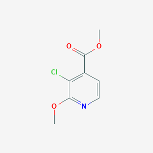 molecular formula C8H8ClNO3 B3346615 Methyl 3-chloro-2-methoxypyridine-4-carboxylate CAS No. 1214335-12-2