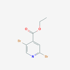 molecular formula C8H7Br2NO2 B3346621 Ethyl 2,5-dibromoisonicotinate CAS No. 1214361-41-7