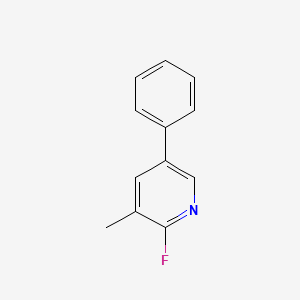 molecular formula C12H10FN B3346622 2-氟-3-甲基-5-苯基吡啶 CAS No. 1214362-13-6